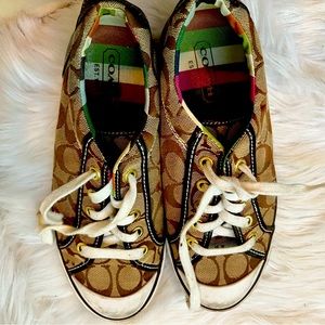 Womens 7.5 Coach designer sneakers